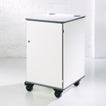 MM100 Colour Multi-Media Cabinet White